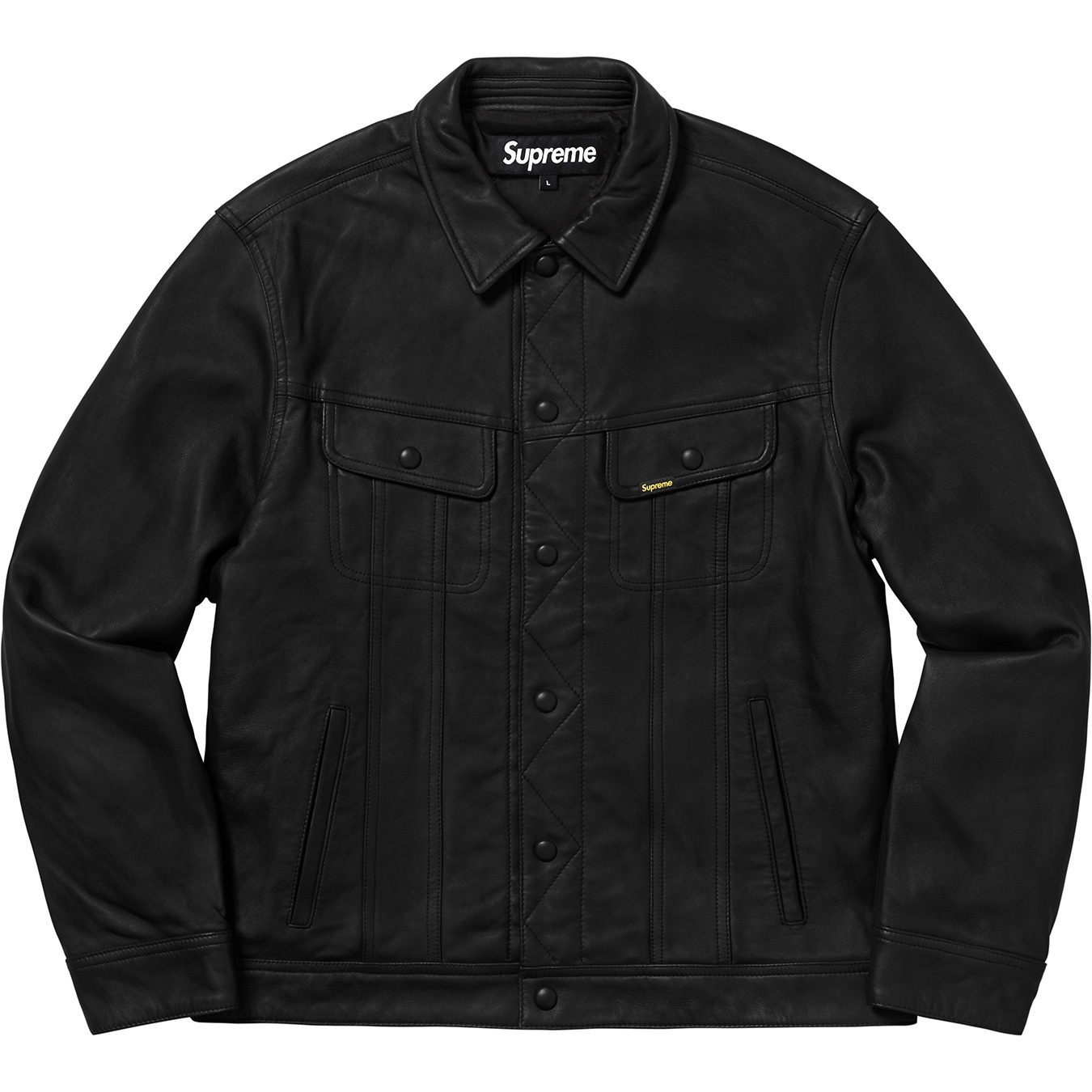 Leather Trucker Jacket view 7